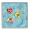 Stupell Industries Swimmers In Pool Inner Tube Cool Blue Water in Gray Frame Wall Art